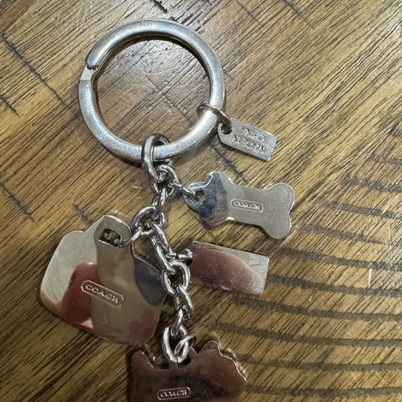 Coach Pink and Black Charm Keychain - Picture 2 of 2